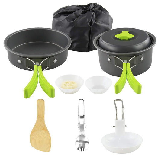 Buy Aluminum Camping Cookware Kit Outdoor Cooking Travel Set