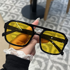 Black frame yellow film