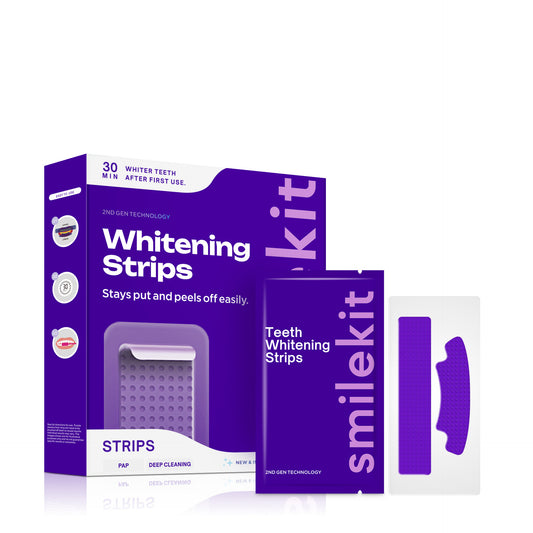 Teeth Whitening Strips with Mint Freshness Dental Care Kit