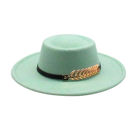 Retro AutumnWinter Wide-Brimmed Wool Jazz Hat for Winter