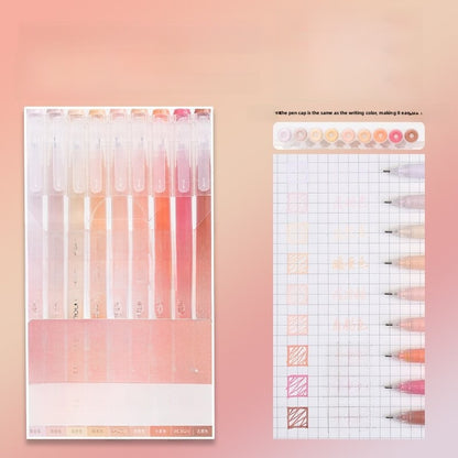 Morandi Color Gel Pens for Journaling Notes and Study Set