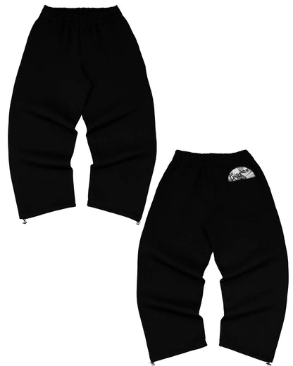 CD Print Hooded Sweatshirt and Sweatpants Set