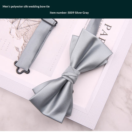 Mens Premium Polyester Wedding Bow Tie for Special Occasions