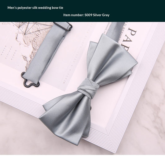 Mens Premium Polyester Wedding Bow Tie for Special Occasions