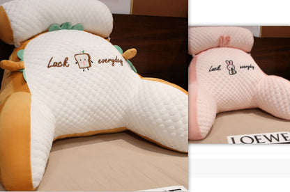Sofa Fluffy Cushion Triangle Reading Backrest Pillow Comfort