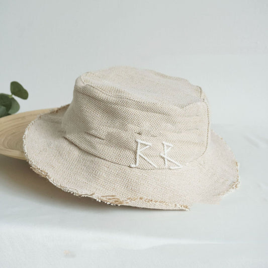 Simple and Stylish Bucket Hat with Relaxed Lettered Design