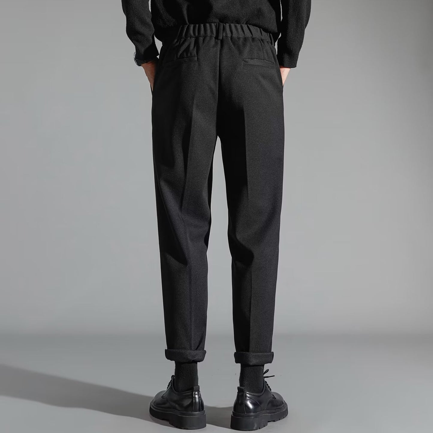 Buy Men’s Stylish Slim-Fit Wool Casual Pants Online