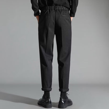 Buy Men’s Stylish Slim-Fit Wool Casual Pants Online