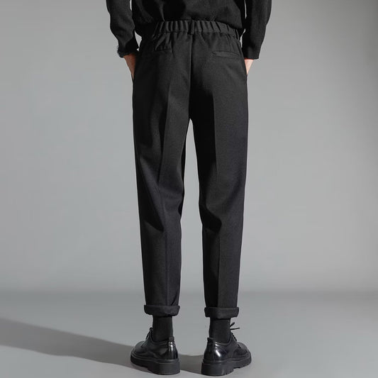 Buy Men’s Stylish Slim-Fit Wool Casual Pants Online