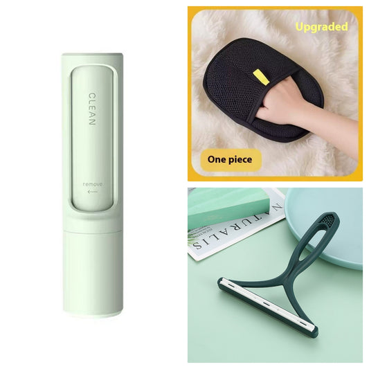 2-in-1 Pet Hair Remover Self-Cleaning Lint Brush Cats & Dogs