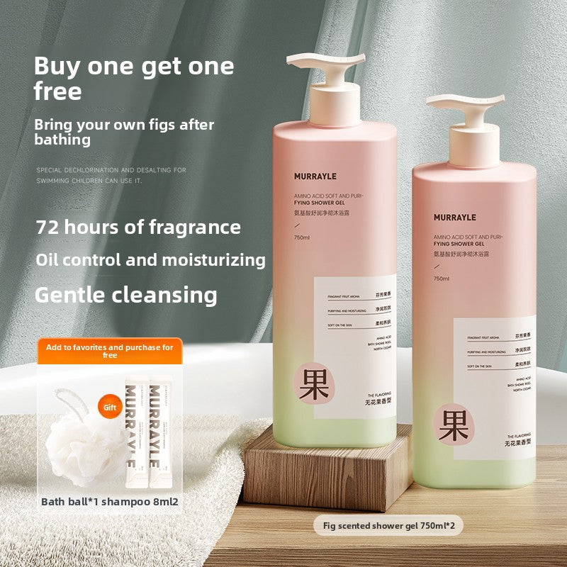 Cedar Shower Gel with 72-Hour Long-Lasting Fragrance and Mite-Removing Lotion