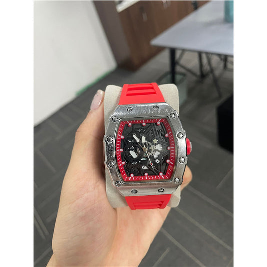 Cylindrical Men’s Watch with Luminous Quartz Movement for Men