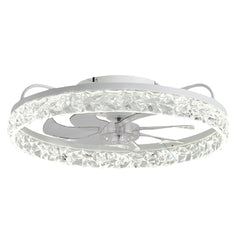 Diamond circle fan light-white-40cm