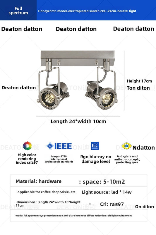 Ceiling-mounted spotlights