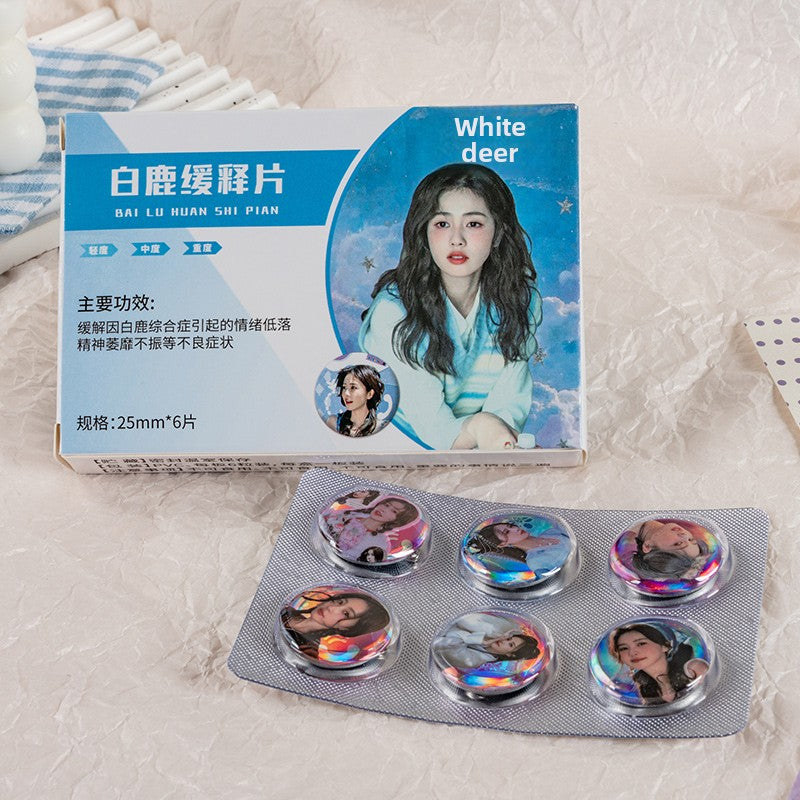 Celebrity Collectible Metal Badges