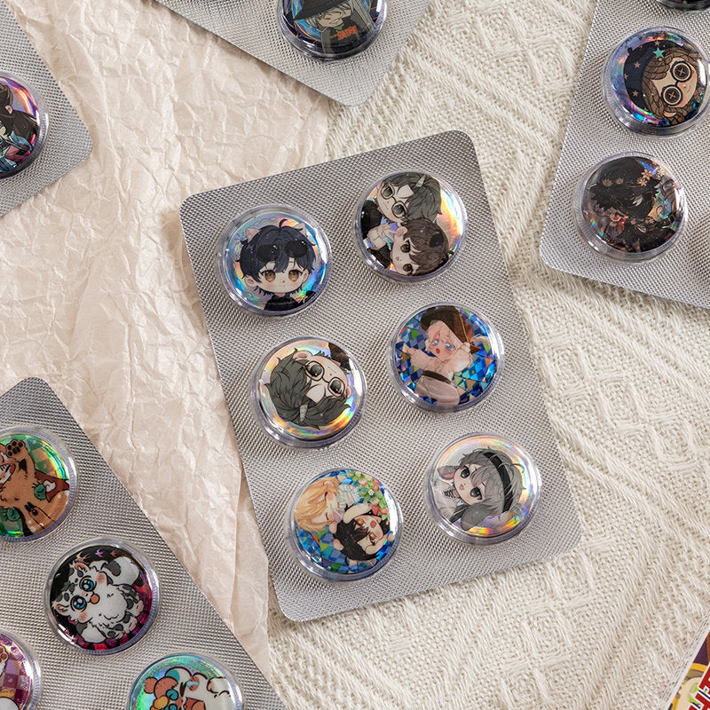 Celebrity Collectible Metal Badges