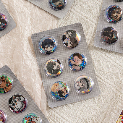 Celebrity Collectible Metal Badges