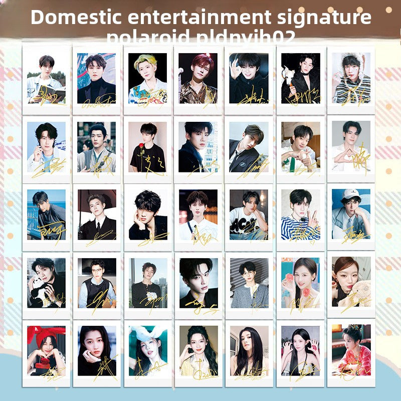 Celebrity Signed Polaroid Photos