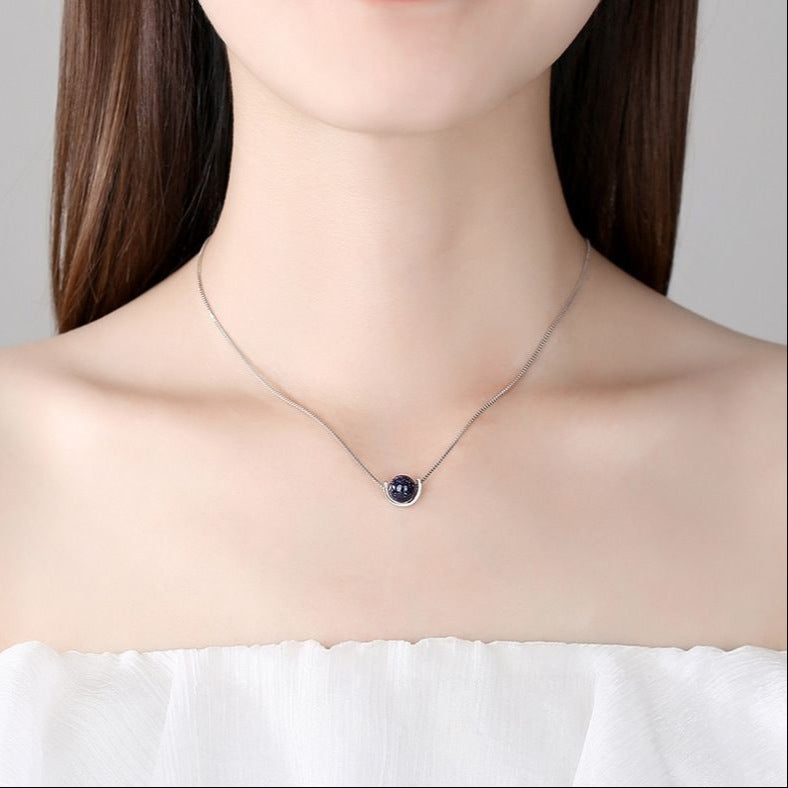 Celestial Stone Alloy Necklace