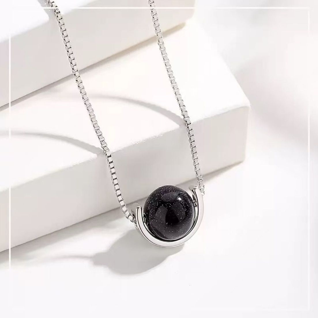 Celestial Stone Alloy Necklace