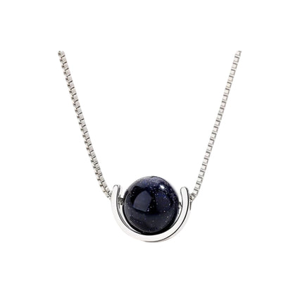 Celestial Stone Alloy Necklace
