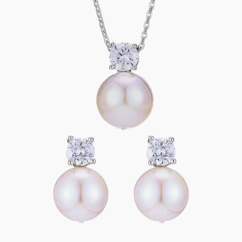 Celestial Zirconia Earring and Necklace Set