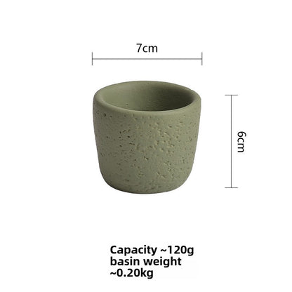 Cement Candle Holder Cup Empty Container