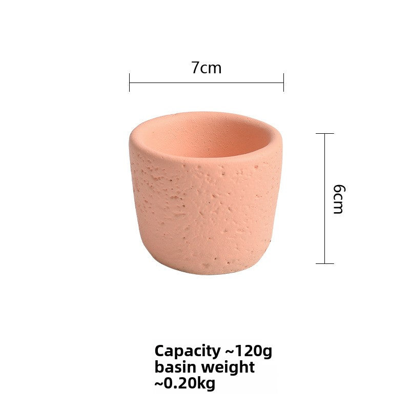 Cement Candle Holder Cup Empty Container
