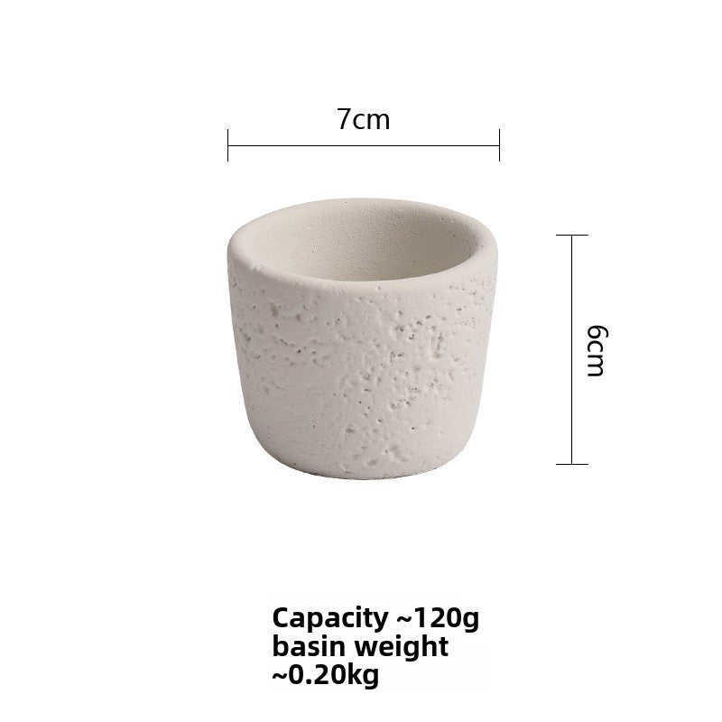 Cement Candle Holder Cup Empty Container