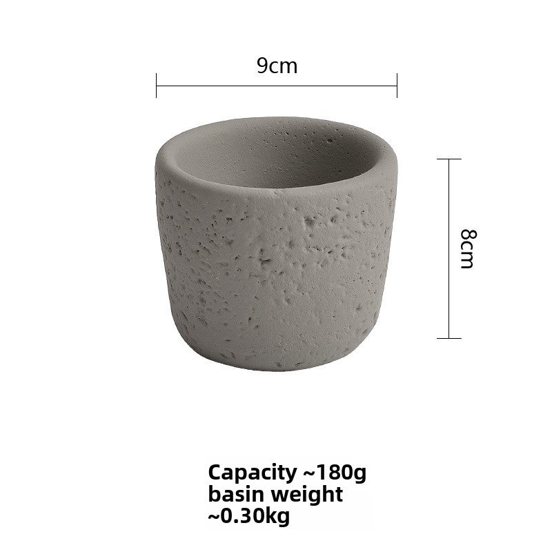 Cement Candle Holder Cup Empty Container