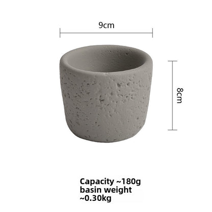 Cement Candle Holder Cup Empty Container