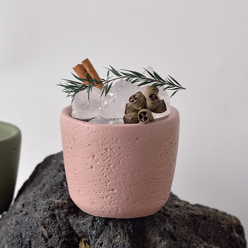 Cement Candle Holder Cup Empty Container