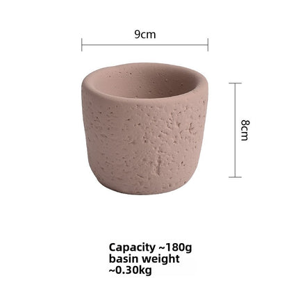 Cement Candle Holder Cup Empty Container