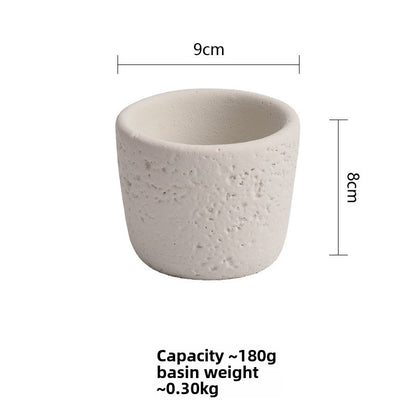 Cement Candle Holder Cup Empty Container