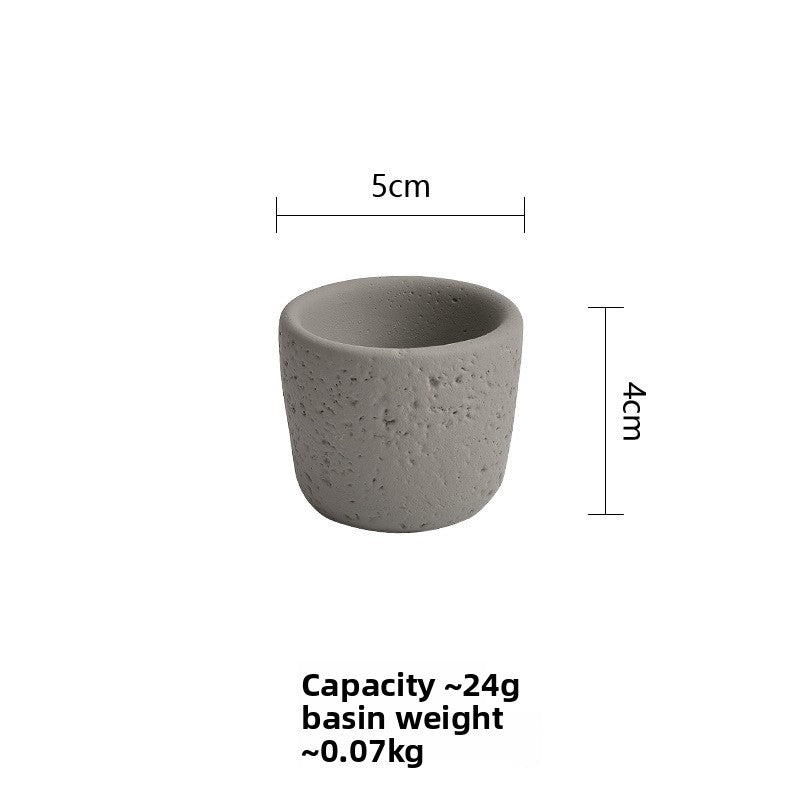 Cement Candle Holder Cup Empty Container