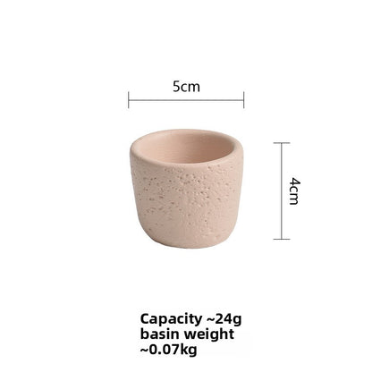 Cement Candle Holder Cup Empty Container