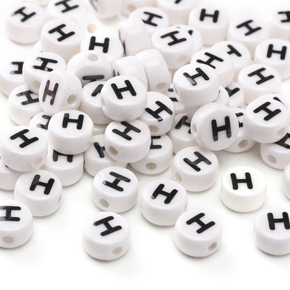 Ceramic Alphabet Beads DIY Jewelry Making