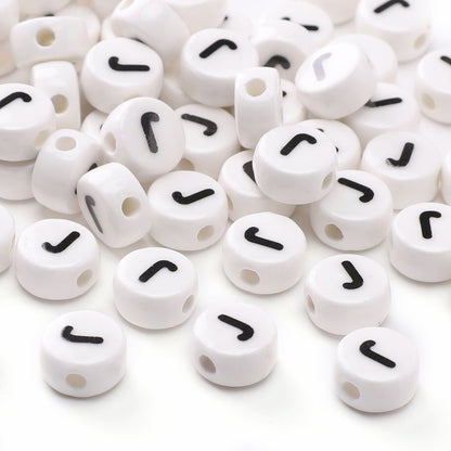 Ceramic Alphabet Beads DIY Jewelry Making
