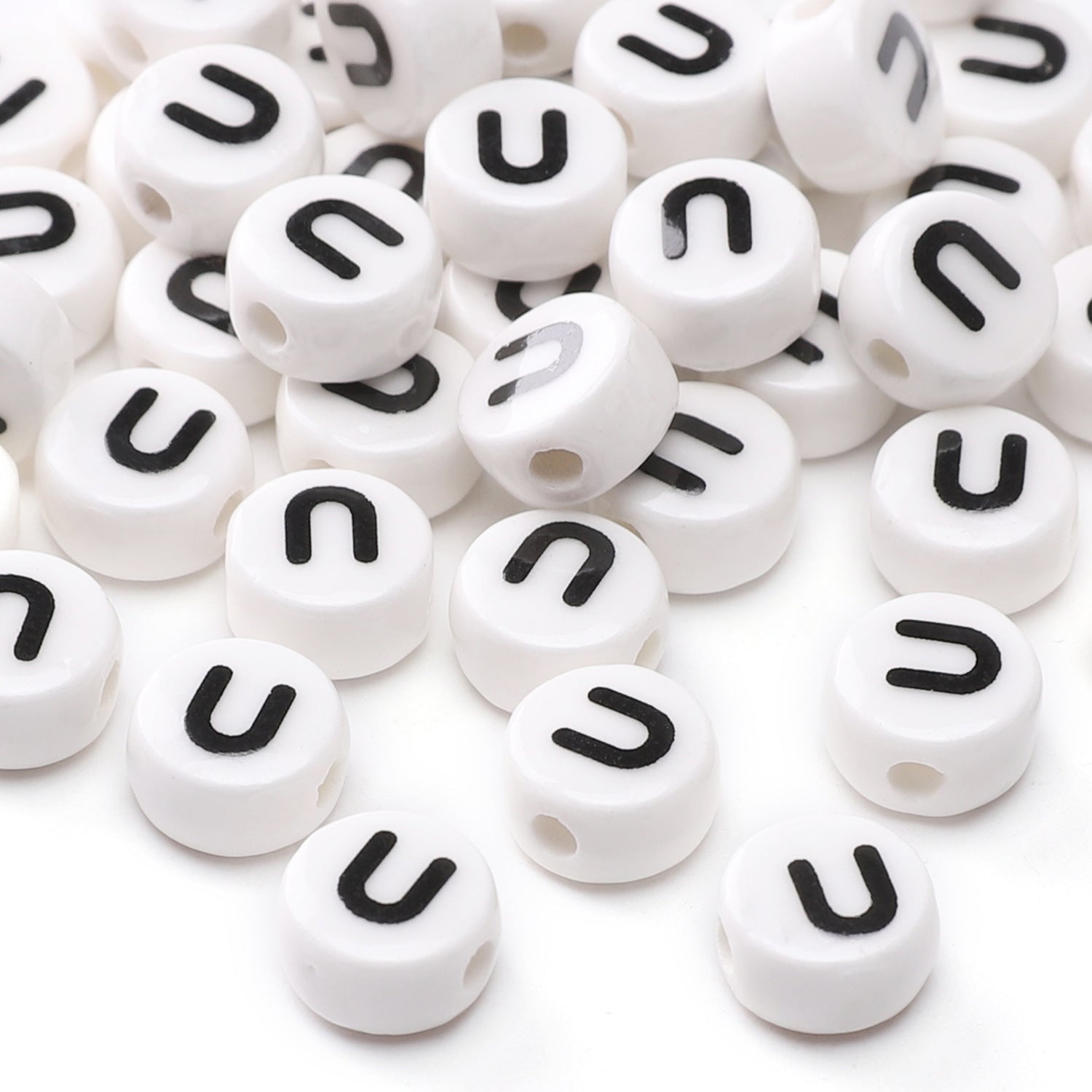 Ceramic Alphabet Beads DIY Jewelry Making