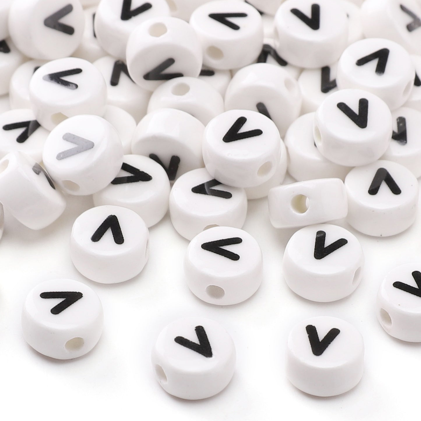Ceramic Alphabet Beads DIY Jewelry Making