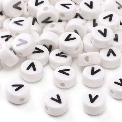 Ceramic Alphabet Beads DIY Jewelry Making