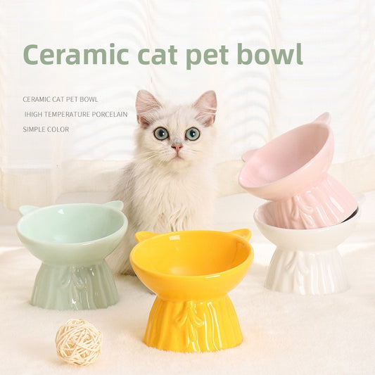 Ceramic Anti-Knock Pet Bowl
