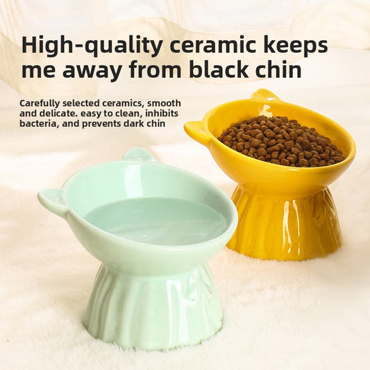 Ceramic Anti-Knock Pet Bowl