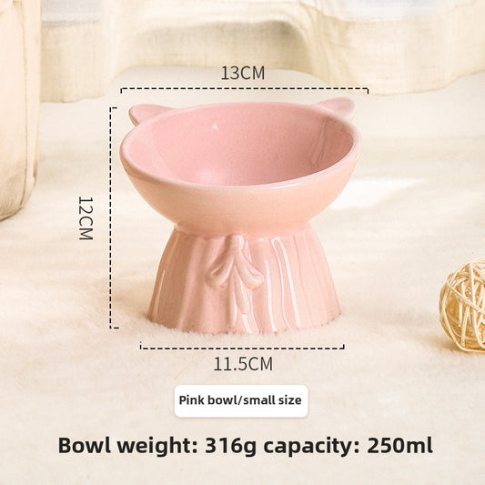 Ceramic Anti-Knock Pet Bowl