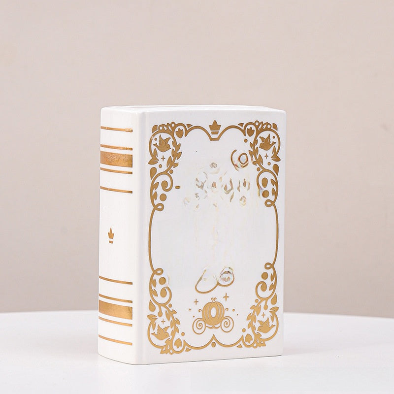 Ceramic Book-Shaped Flower Vase