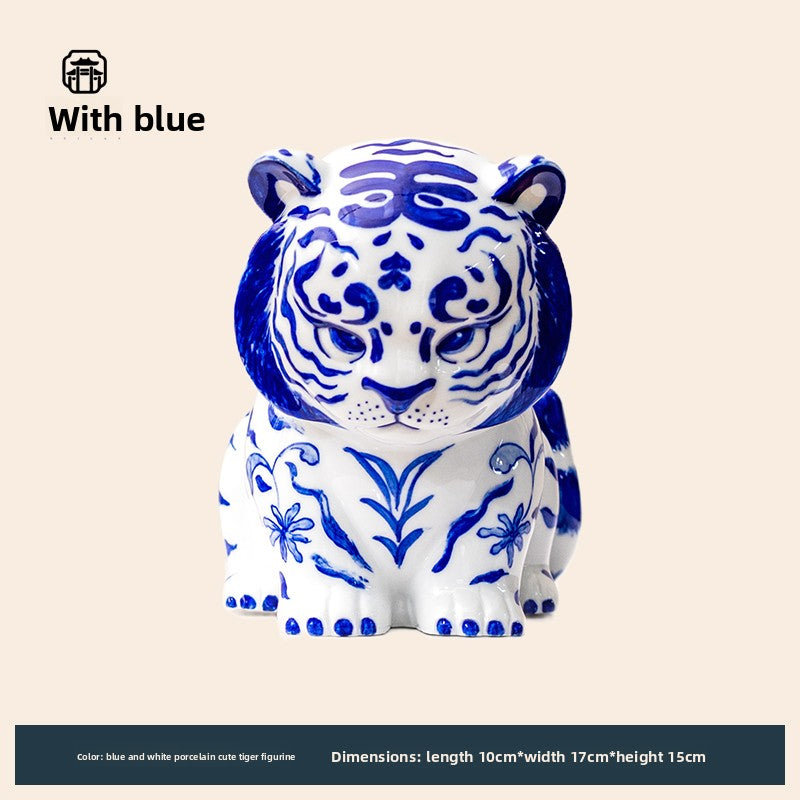 Ceramic Cartoon Tiger Zodiac Ornament