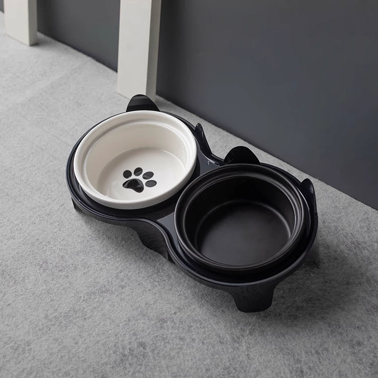 Ceramic cat food bowl