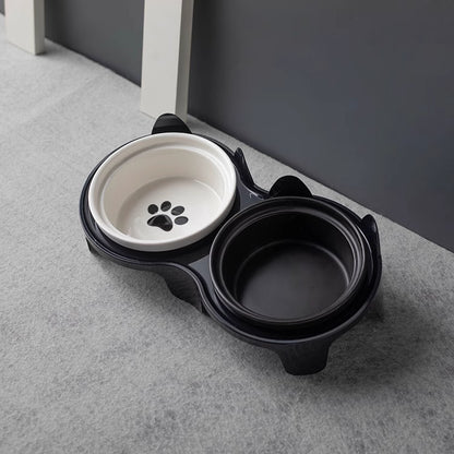 Ceramic cat food bowl