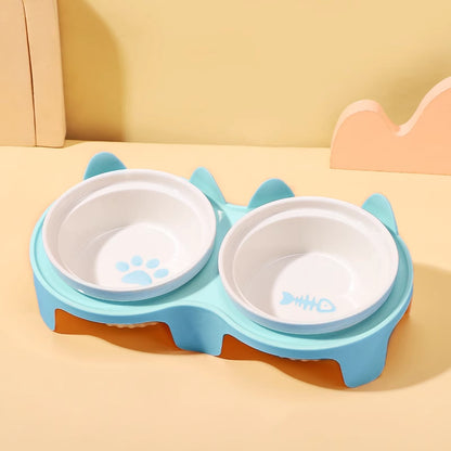 Ceramic cat food bowl