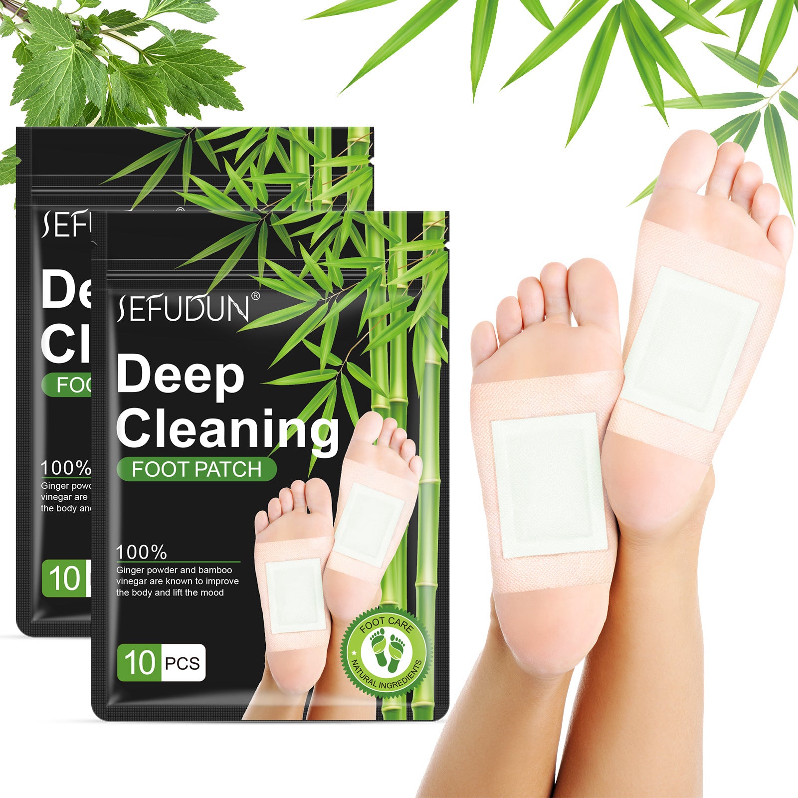 Ceramic charcoal foot pad
